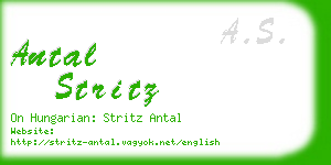 antal stritz business card